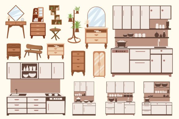 Download Home Decor Boho Style Vector Set - Style Collection