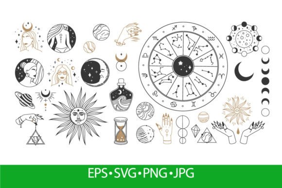 Download Mystical Astrology, Boho Celestial - Mystical Collection