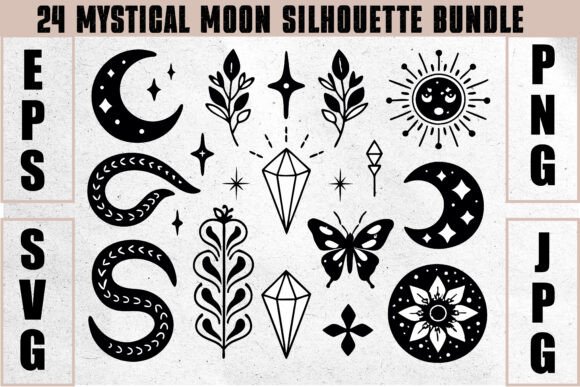 Download Mystical Moon Silhouette Bundle - Mystical Collection