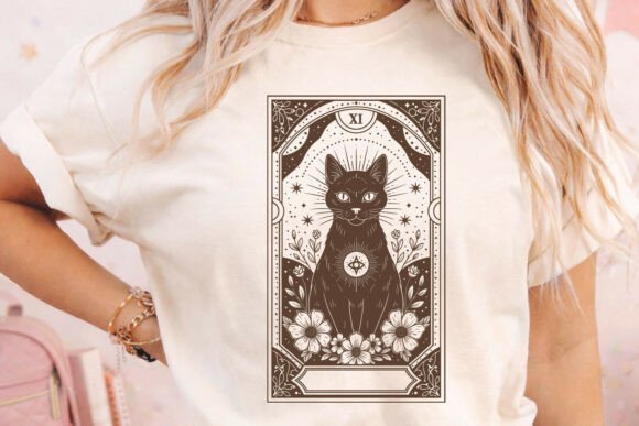 Download Mystical Tarot SVG Featuring Cat Design. - Mystical Collection