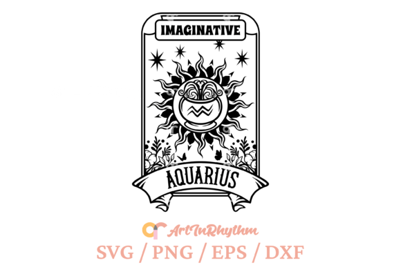 Download Aquarius Mystical Tarot Card Svg - Mystical Collection