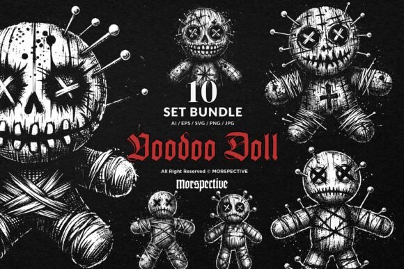 Download 10 Bundle Dark Art Voodoo Doll Mystical - Mystical Collection
